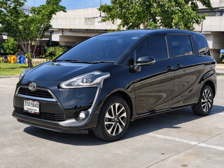 Toyota Sienta 2018 1.5 V Utility-car เบนซิน ไม่ติดแก๊ส เกียร์อัตโนมัติ ดำ