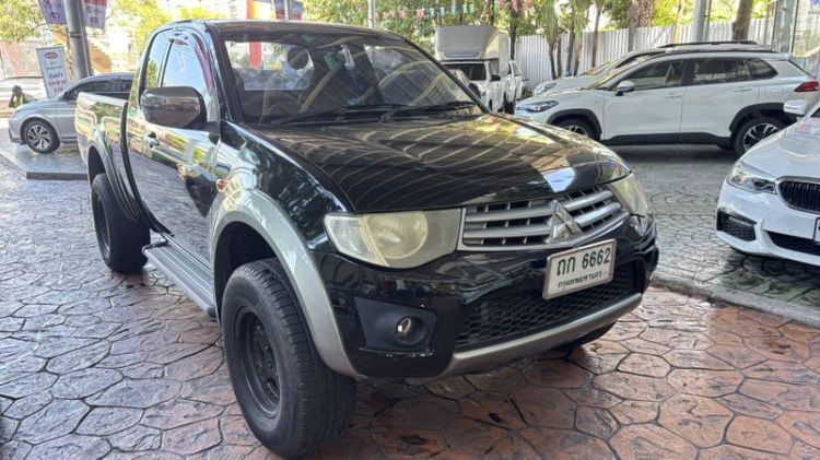 Mitsubishi Triton 2009 2.5 GLX Plus Pickup ดีเซล ไม่ติดแก๊ส เกียร์ธรรมดา ดำ รูปที่ 3