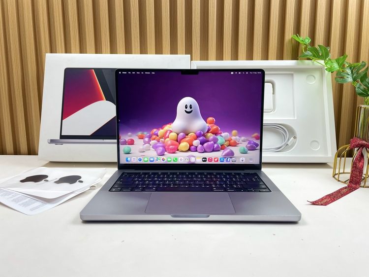 Mackbook Pro 14 Inch แมค โอเอส 16 กิกะไบต์ อื่นๆ ใช่ MacBook Pro 14-inch M1 Pro 2021 Ram16GB SSD512GB Space Gray Apple Caer+ 9 May 2027