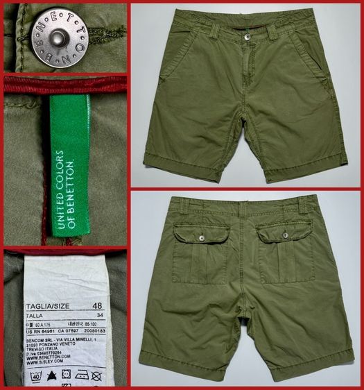 ⚠️แบรนด์เนมอิตาลี‼️กางเกงขาสั้น BENETTON ของแท้ ORIGINAL