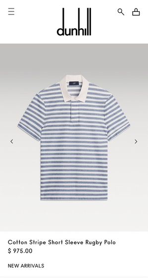 ⚠️ MADE IN ITALY‼️เสื้อโปโล dunhill ของแท้ Original รูปที่ 9