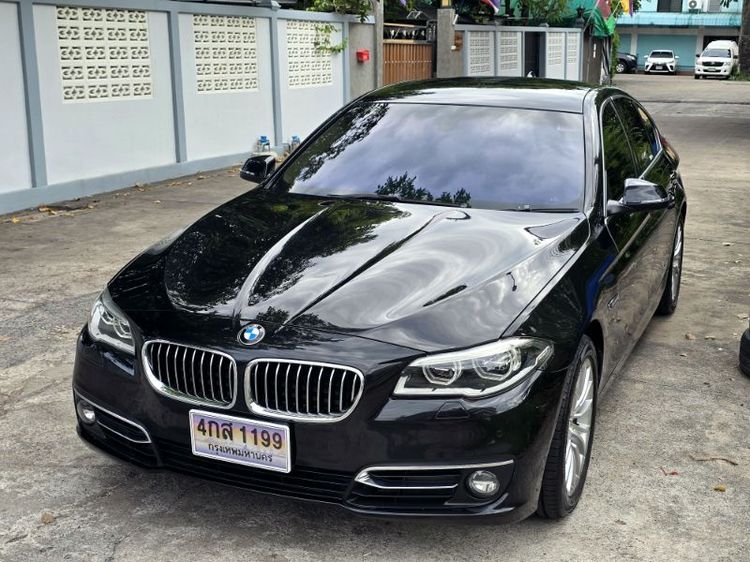 BMW Series 5 2015 525d Sedan ดีเซล ไม่ติดแก๊ส เกียร์อัตโนมัติ ดำ รูปที่ 3