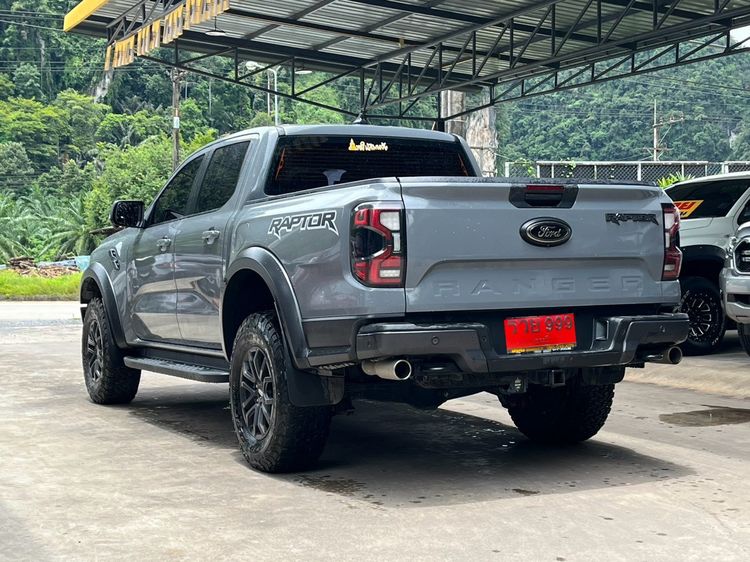 Ford Ranger 2022 Raptor 3.0L V6 Twin-Turbo EcoBoost 4x4 Pickup เบนซิน ไม่ติดแก๊ส เกียร์อัตโนมัติ เทา รูปที่ 4