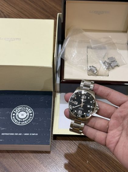 Longins เงิน Longines HydroConquest Black auto 43mm Fullset