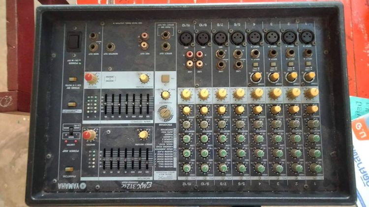 power mixer YAMAHA EMX 312 csขายตามสภาพเปิดไม่ติด รูปที่ 3