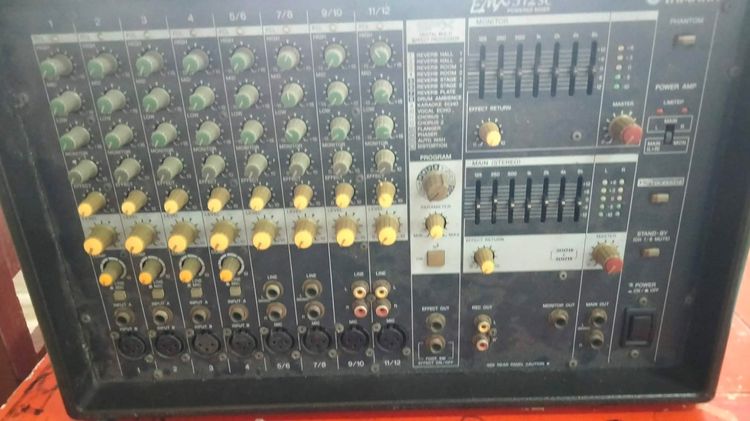 power mixer YAMAHA EMX 312 csขายตามสภาพเปิดไม่ติด