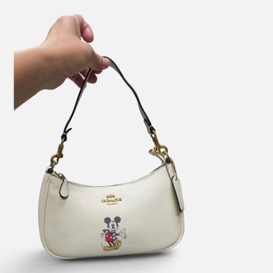 หนังแท้ หญิง COACH กระเป๋าสะพายเทอริขาวมิกกี้เม้าส์