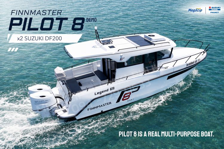 Finnmaster Pilot 8 Demo (Suzuki DF200 )x2