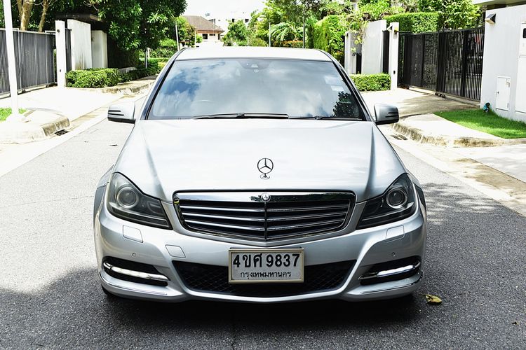 Mercedes-Benz C-Class 2013 C200 Sedan เบนซิน ไม่ติดแก๊ส เกียร์อัตโนมัติ เงิน รูปที่ 3