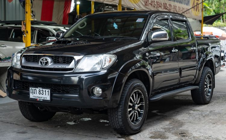 Toyota Hilux Vigo 2011 3.0 G 4WD Pickup ดีเซล ไม่ติดแก๊ส เกียร์อัตโนมัติ ดำ รูปที่ 2