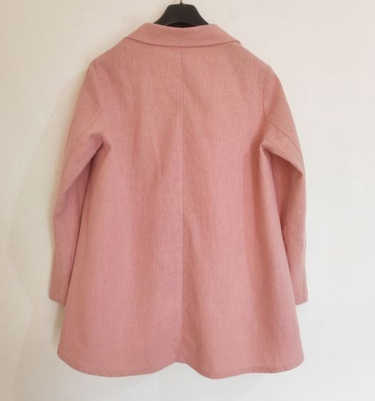 เสื้อคลุมเบลเซอร์ผ้าลินิน 100% รูปที่ 7