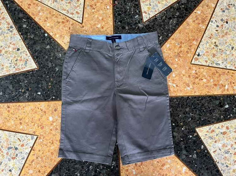 กางเกงขาสั้น เทา 📌TOMMY HILFIGER-ขาสั้นแท้💯 มือ1 ป้ายห้อย เอว27-28