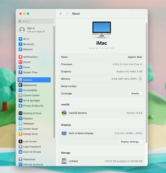 iMac 21.5-inch Retina 4K 2019 Intel Core i5 Ram8GB SSD256GB Silver  รูปที่ 14