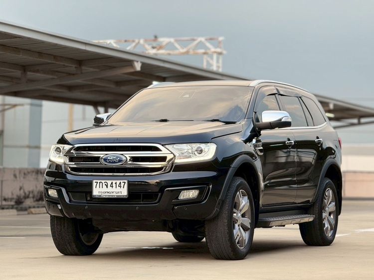 Ford Everest 2017 2.0 Titanium Plus Utility-car ดีเซล ไม่ติดแก๊ส เกียร์อัตโนมัติ ดำ รูปที่ 2