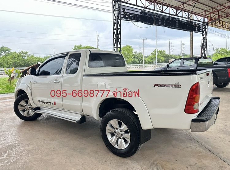 Toyota Hilux Vigo 2010 2.5 E Prerunner VN Turbo Pickup ดีเซล ไม่ติดแก๊ส เกียร์ธรรมดา ขาว รูปที่ 4