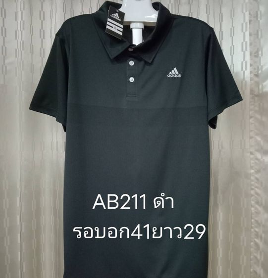  ADIDAS  ราคา 280 บาท  ส่งฟรี เก็บปลายทางไม่บวกเพิ่ม เสื้อยืดคอปกสีแดงมือ 1  งานนำเข้า