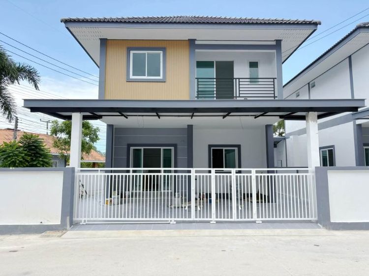 #บ้านแฝด2ชั้น มือ1 #โครงการบ้านสวนบางละมุง8 📍#ทุ่งกราด 👉 ห่างสุขุมวิทเพียง30เมตร-พื้นที่เริ่มต้น37.5ตารางวา-แบบ🛌3ห้องนอน   🛀3ห้องน้ำ🧑‍🍳-ครัวหลังบ้าน🚗โรงจอดรถ2คัน💰💰ราคาเริ่ม
