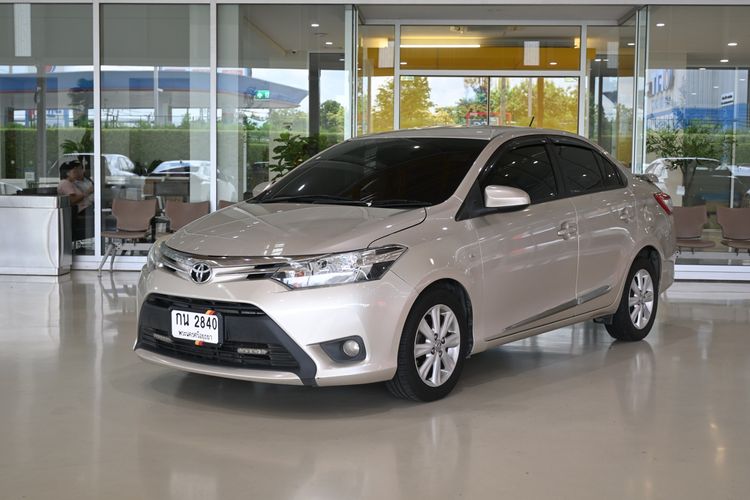 Toyota Vios 2013 1.5 J Sedan เบนซิน ไม่ติดแก๊ส เกียร์อัตโนมัติ น้ำตาล