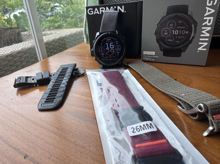 ยาง ดำ GARMIN FENIX 8 51MM