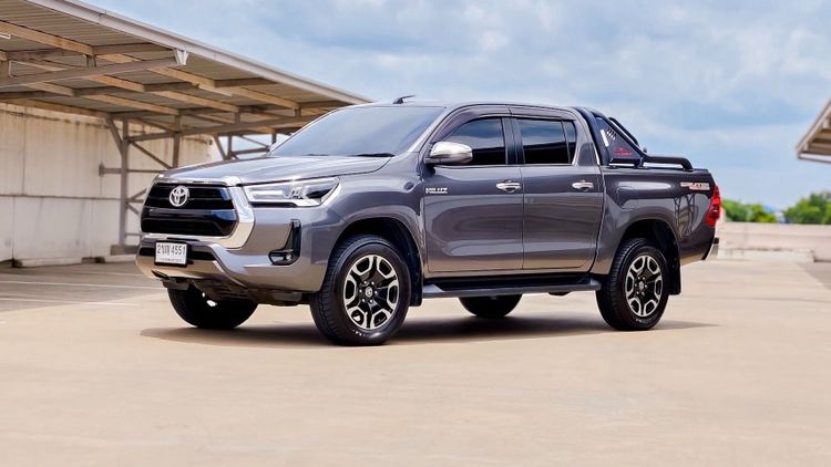Toyota Hilux Revo 2022 2.4 Prerunner Mid Pickup ดีเซล ไม่ติดแก๊ส เกียร์อัตโนมัติ เทา รูปที่ 4