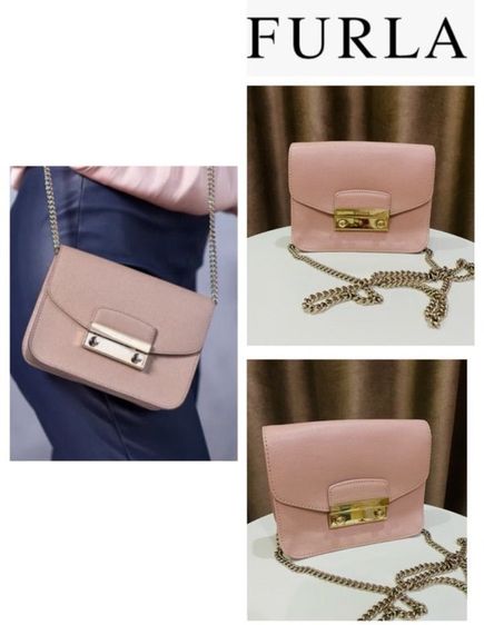 กระเป๋าbrand แท้ 💯 FURLA Metropolis Mini ของแท้ มือสอง สภาพสวย