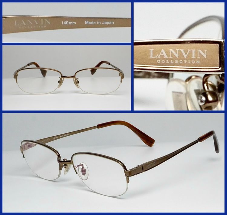 🔴LANVIN ของแท้ กรอบแว่น TITANIUM แบรนด์เนมหรูราคาแพงฝรั่งเศส