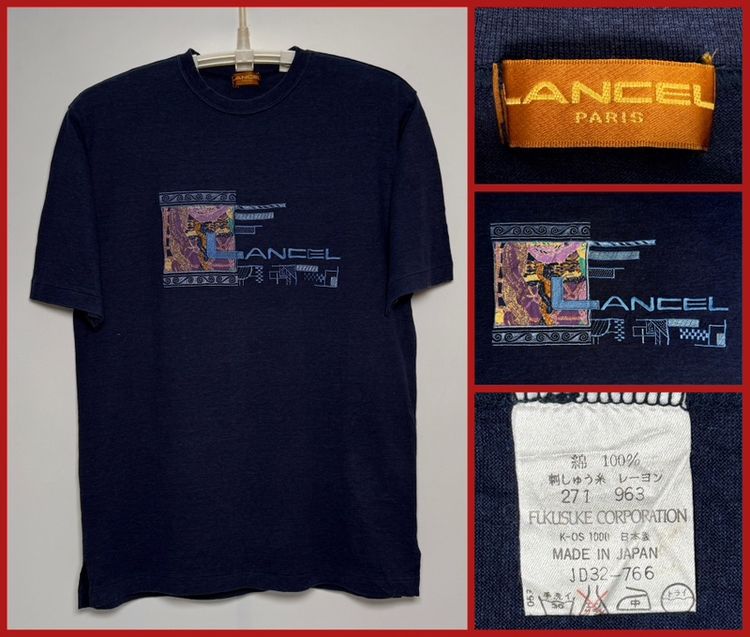 ⚠️ของใหม่‼️เสื้อยืด LANCEL ของแท้ แบรนด์เนมหรูฝรั่งเศส สไตล์ VINTAGE