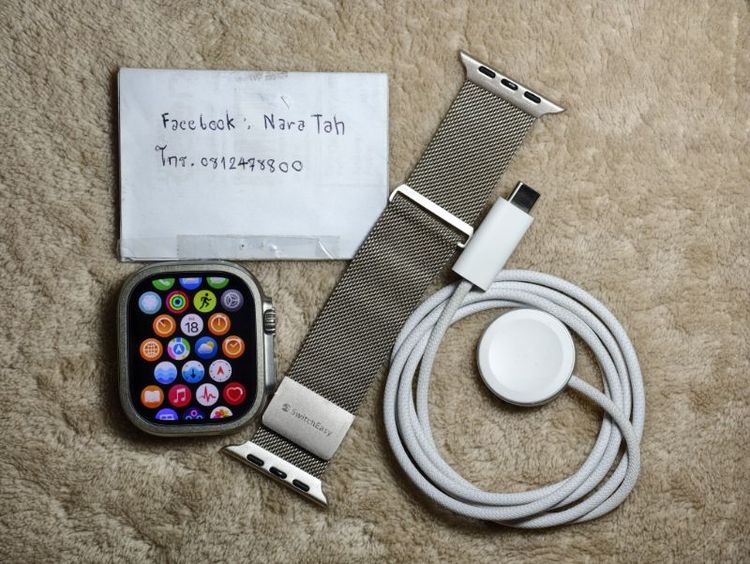 Apple Watch Ultra 2 เครื่องไทย มีประกัน AppleCare Plus สุขภาพแบต 100