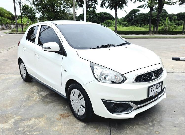 Mitsubishi Mirage 2016 1.2 GLX Sedan เบนซิน ไม่ติดแก๊ส เกียร์อัตโนมัติ ขาว