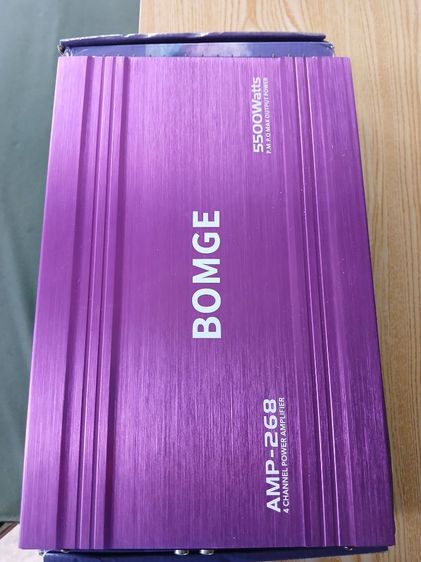 สินค้าใหม่แกะกล่องBOMGE AMP-268แอมป์ขยายเสียง 4 แชนแนลกำลังขับ 5500Wราคาปกติ 852 บาทลดเหลือเพียง 699 บาทลดทันที 153 บาทของใหม่ ไม่เคยใช้งานพร้อมส่ง