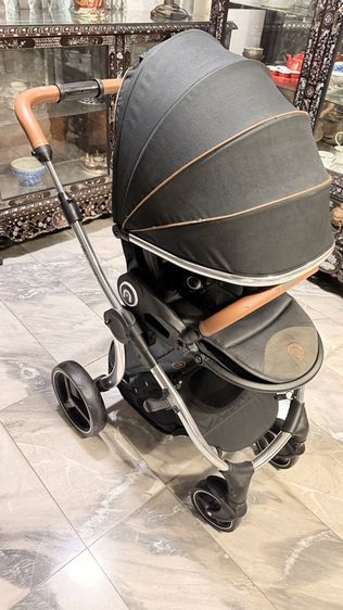 อื่นๆ ส่งต่อรถเข็นเด็กดีไซน์หรู 3,500BabyStyle รุ่น Hybrid Curve โครงโครเมียมเงา (Mirror Chassis) ล้อใหญ่ แข็งแรง ทนทาน