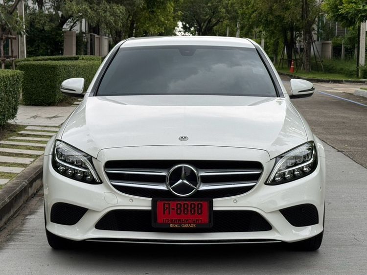 Mercedes-Benz C-Class 2020 C300 Sedan ปลั๊กอินไฮบริด (PHEV) ไม่ติดแก๊ส เกียร์อัตโนมัติ ขาว รูปที่ 2
