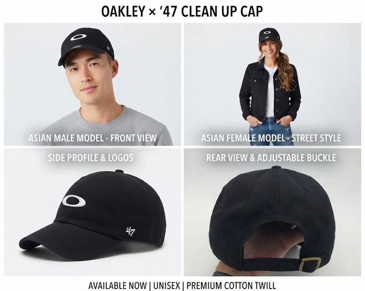 หมวกแบร์นแท้ 💯Oakley x '47 Clean Up ของแท้ สีดำ สภาพนางฟ้า งาน Collab สุดหายาก ราคารวมส่ง
