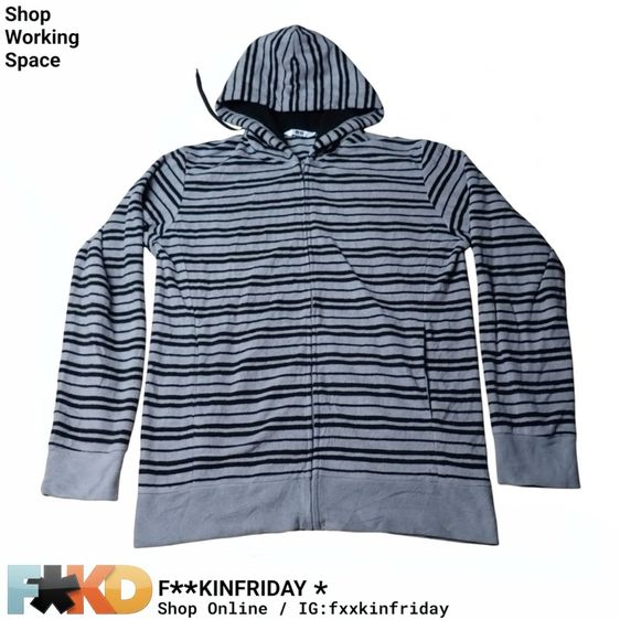 เสื้อคลุมกันหนาว Uniqlo Zip Hood Size L
