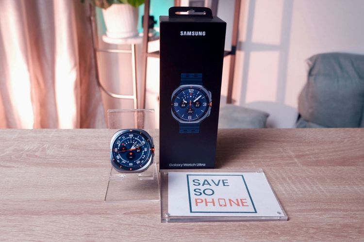ไทเทเนียม อื่นๆ Galaxy Watch Ultra (2025)LTE 47MM. สี Titanium Blue เครื่องสวย ราคาเพียง 9,500.- มีประกันร้าน 60วัน