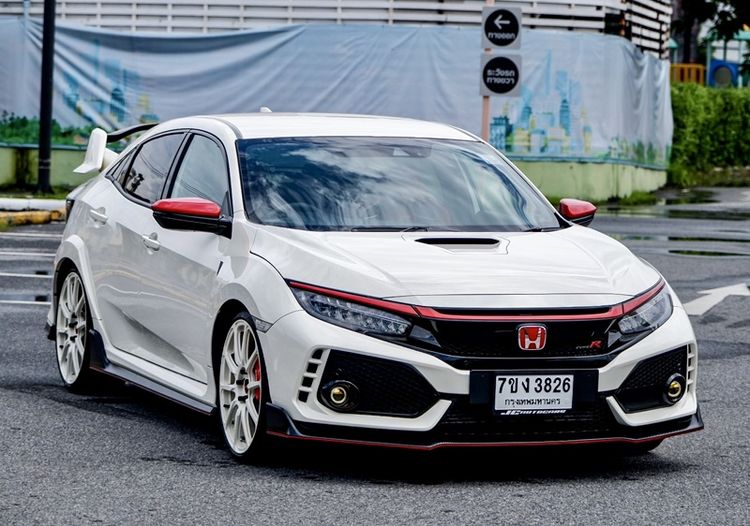 Honda Civic 2018 2.0 Type R Sedan เบนซิน ไม่ติดแก๊ส เกียร์ธรรมดา ขาว