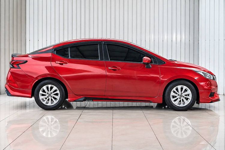 Nissan Almera 2020 1.0 V Sedan เบนซิน ไม่ติดแก๊ส เกียร์อัตโนมัติ แดง รูปที่ 3