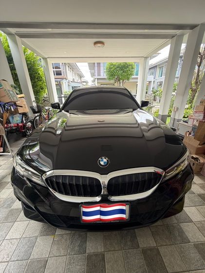 BMW Series 3 2020 320d Sedan ดีเซล ไม่ติดแก๊ส เกียร์อัตโนมัติ ดำ รูปที่ 4