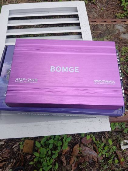 แอมป์ขยายเสียงรถยนต์ BOMGE รุ่น AMP-268 ของใหม่แกะกล่อง กำลังขับสูงสุด 5,500 วัตต์ รองรับระบบไฟ 12 โวลต์ เหมาะสำหรับเพิ่มพลังเสียงให้ชุดเครื่องเสียงรถยนต์จากราคา 8
