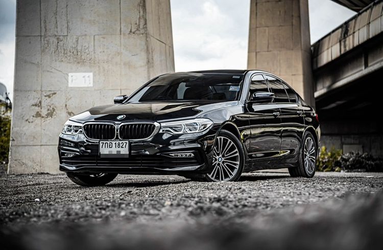 BMW Series 5 2018 520d Sedan ดีเซล ไม่ติดแก๊ส เกียร์อัตโนมัติ ดำ
