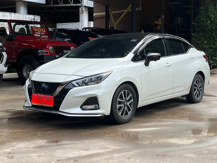 รถ Nissan Almera 1.0L Turbo VL CVT สี ขาว