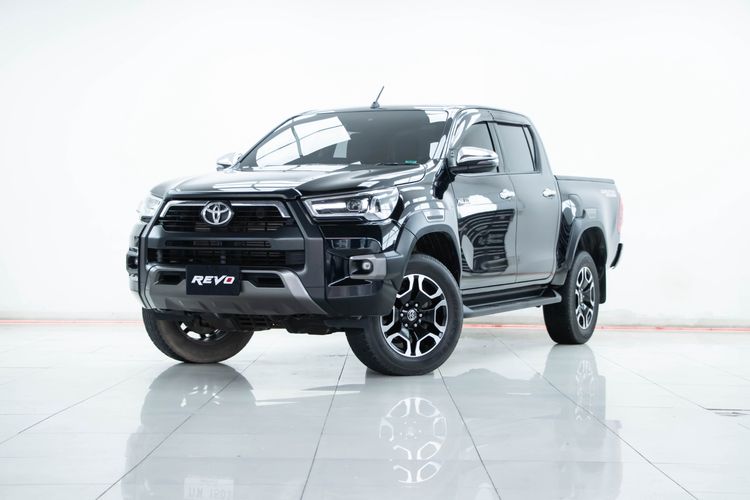 Toyota Hilux Revo 2022 Double Cab 2.4 Mid Prerunner Pickup ดีเซล ไม่ติดแก๊ส เกียร์อัตโนมัติ ดำ