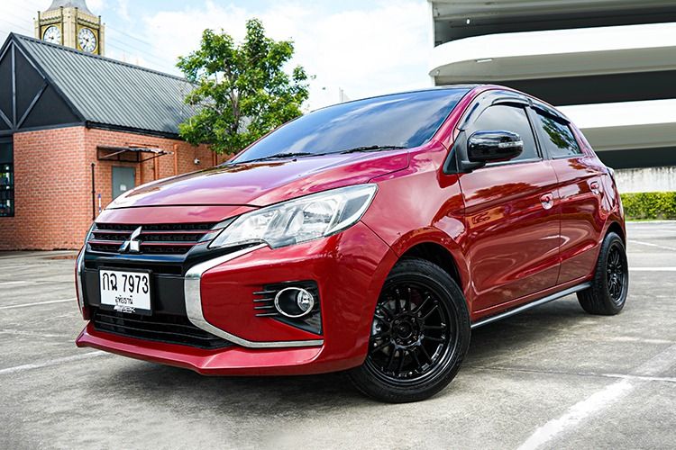 Mitsubishi Mirage 2022 1.2 GLX Sedan เบนซิน ไม่ติดแก๊ส เกียร์อัตโนมัติ แดง